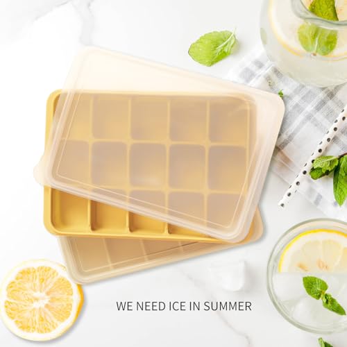 Ice Cube Trays Set of 2 (Yellow)