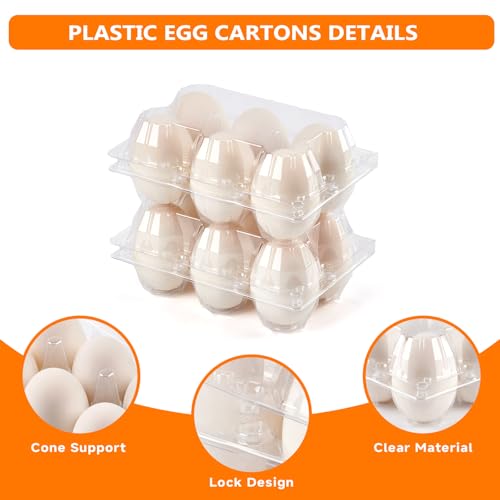 120Pack Jumbo Egg Cartons Duck Egg Cartons Extra Large Egg Containers