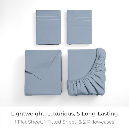Iconic 4 Piece (1573 Blue Hydrangea / Queen)