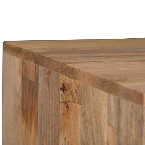 Hunter 22" Wide Solid Wood Square End Table in Natural (End Table / 22 inch / Refined Natural)