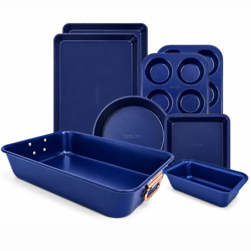 Stackable Nonstick Bakeware Set (Blue)