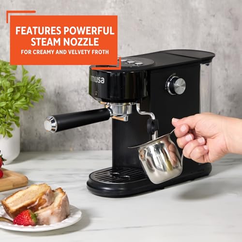 1 or 2 Cup Electric Slimbrew Espresso Cappuccino Coffee Maker (2 Cup / Black)