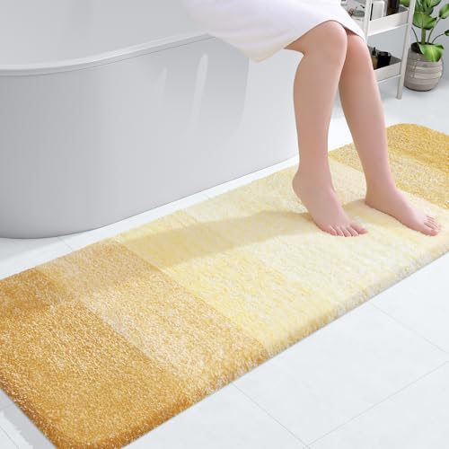 Bathroom Runner Rug 59x20 (59" X 20" / Light Yellow)