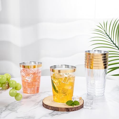 60 Pack Gold Plastic Cups (10-Gold-60)