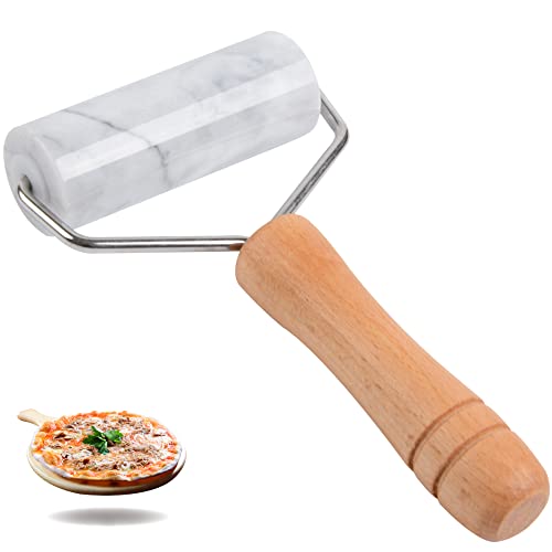 Small Marble Rolling Pin Pizza Roller (Type 2 White)