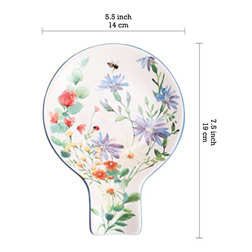 Summer Provence Ceramic Spoon Rest for Stove Top