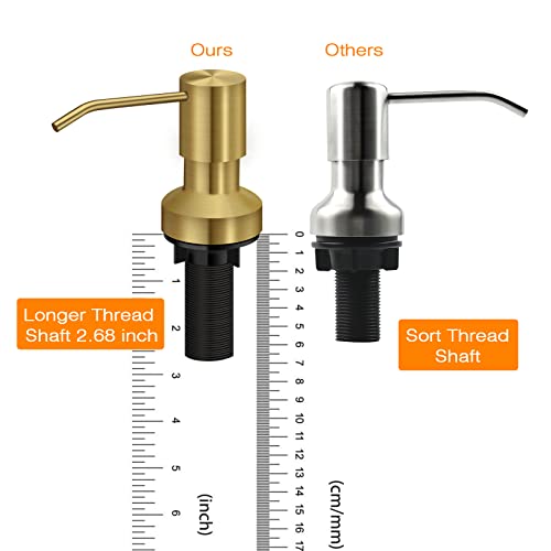 Sink Soap Dispenser for Kitchen Sink (Golden)