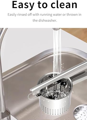 Large 15oz Potato Ricer with 3 Interchangeable Discs