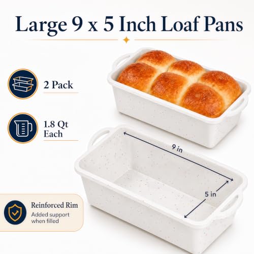 Single 8.5x4.5 Standard Silicone Loaf Pan (Cream / Standard-8.5''×4.5'')