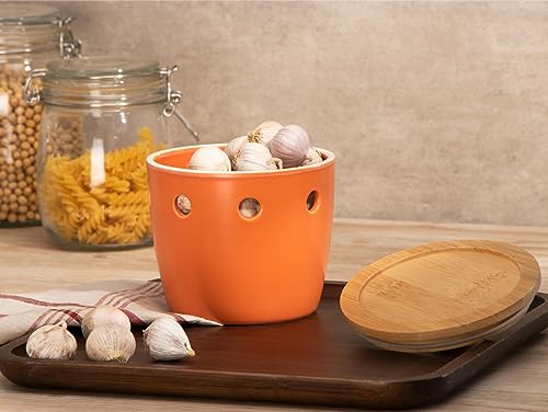 Large Garlic Keeper with Lid