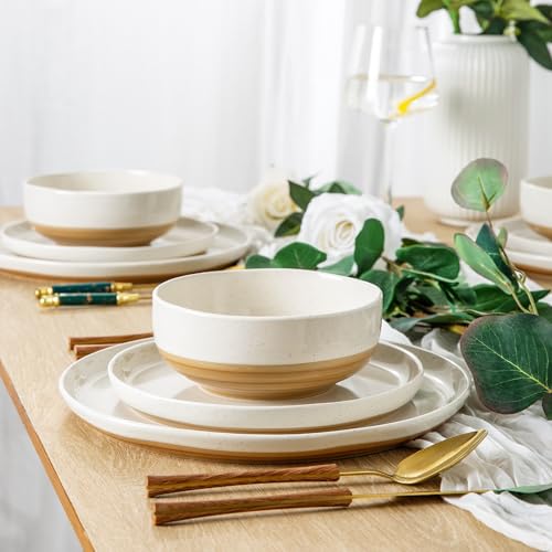 Dinnerware Sets for 6 (Light Beige / Service For 6(18Pcs))