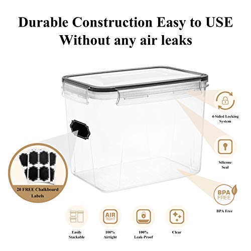 Airtight Food Storage Containers Cereal & Dry Food Storage Container Set of 6