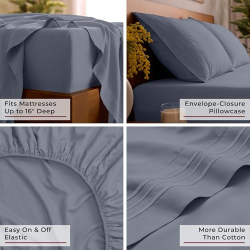 Iconic 4 Piece (1375 Mineral Gray / Queen)