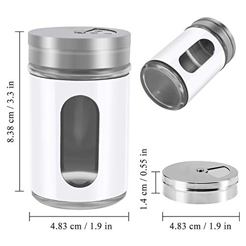 2pcs Salt and Pepper Shakers (White)