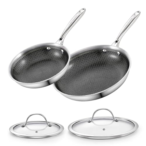Hybrid Mutli Ply Clad 8 and 10.5 Inch Nonstick Frying Pan (8 and 10 Inch)