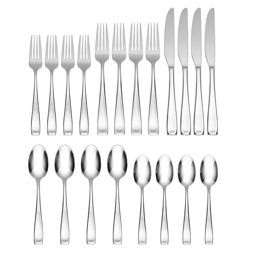 Moda 20 Piece 18 (20-Piece Flatware Set, Mirror)