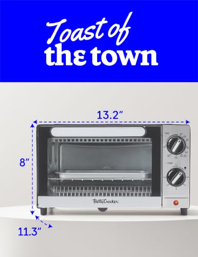 9L 2 Slice Toaster Oven (Black/Silver / 2-Slice)