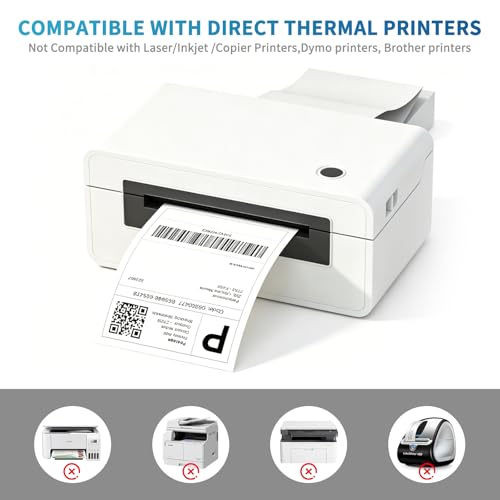 4 x 6 Thermal Labels (White / 1 Stacks | 100 Labels)