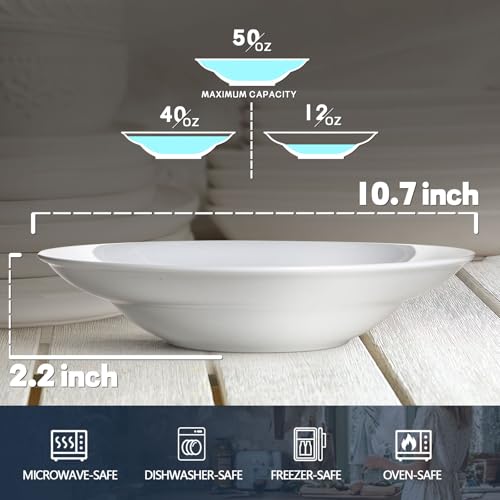 Wide Rimmed Pasta Bowl (10.75 inch)