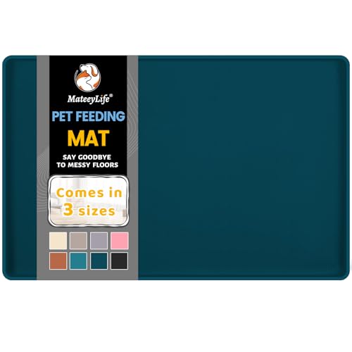 Silicone Cat & Dog Food Mat for Floors Waterproof