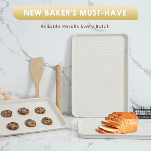 Baking Sheet Pan Set of 3 (Textured White)