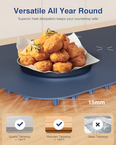 Warming Mat for Food (XL-28*16'' / Navy Blue)