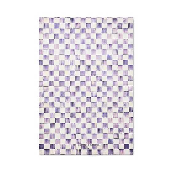Cotton Dish Towel (Violet Check / 1-Pack)