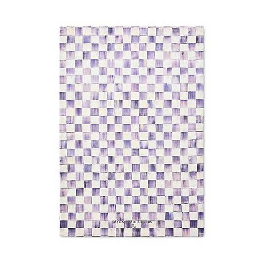 Cotton Dish Towel (Violet Check / 1-Pack)