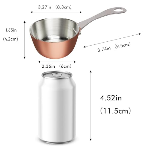 Mini Sauce Pan (0.14 QT / Pure Copper)