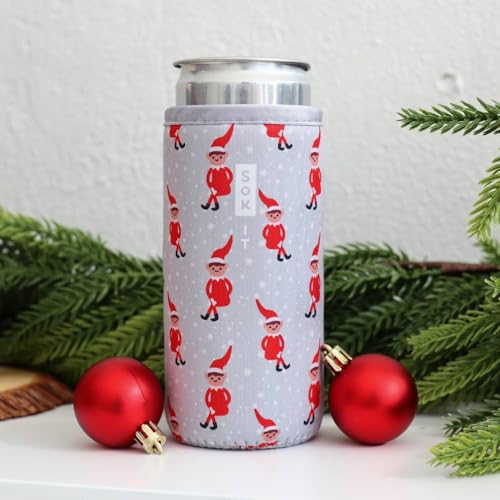CanSok Sleeve for Beer & Soda Insulated Neoprene Cover (Shelf Life / 12oz Slim Can Sleeve)