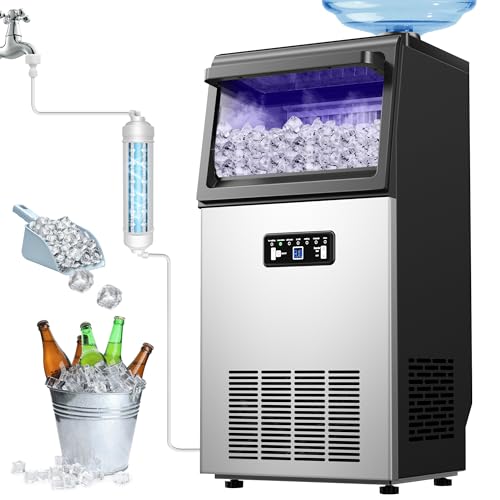 Commercial Ice Maker 100LB (100LBS/24H / Dual water inlet)