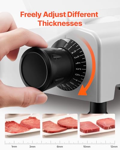 Commercial Meat Slicer 10" Electric Food Frozen Deli Slicers 300W (10 inch)
