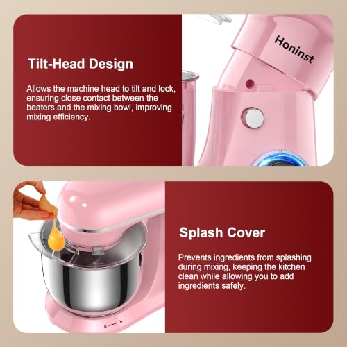 4QT Electric Stand Mixer (Pink)