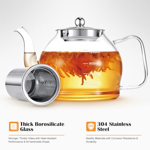 STNTUS Glass Teapot (1500ml/52oz)