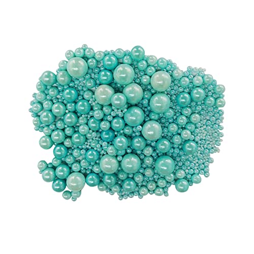 Edible Blue Sugar Pearls Candy Sprinkles 120G (Blue)
