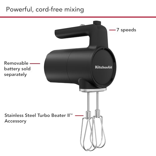 Go Cordless Hand Mixer (Black Matte)