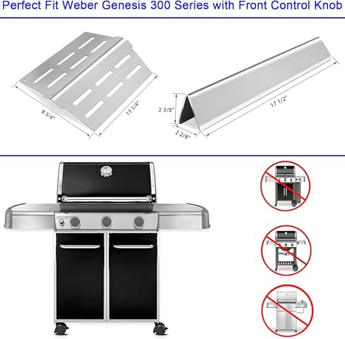 Genesis Grill Parts for Weber Genesis 300 Series (Black-Genesis Grill Parts)