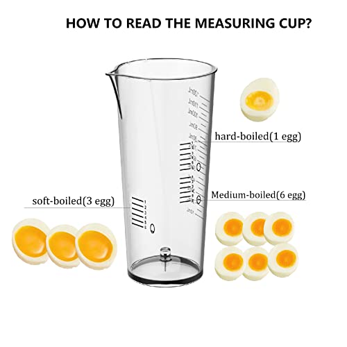 Rapid Egg Cooker Electric 6 Eggs Capacity (Silver)