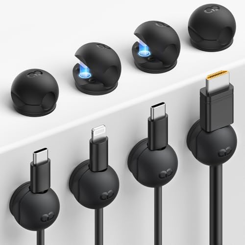 8 Pack Magnetic Cord Organizer (8Pack - Silicone Magnetic)