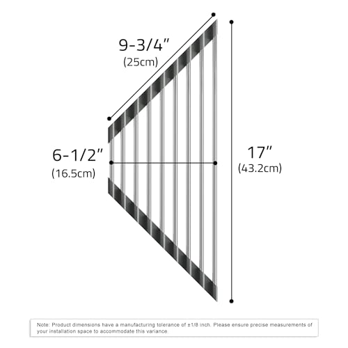 Dowell Over The Sink Roll Up Triangle Dish Drying Rack (Triangle - Stainless Steel)