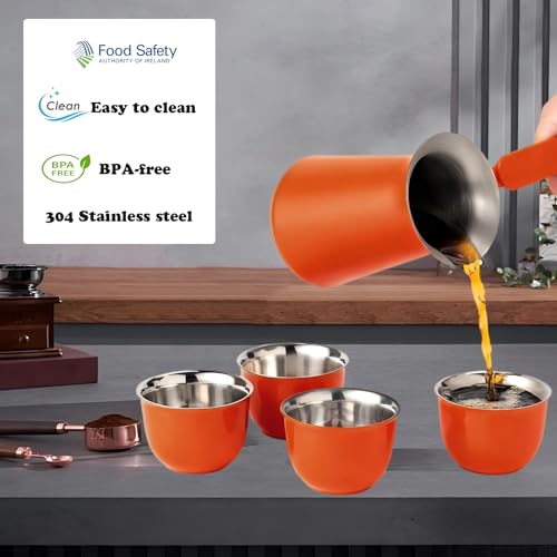 Turkish Coffee Pot Set (SET-Orange)
