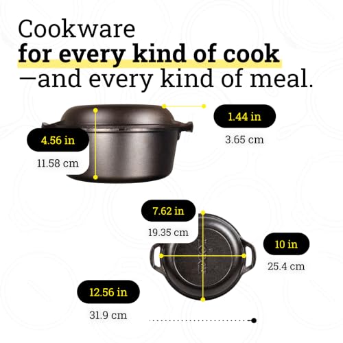 Cast Iron Double Dutch Oven (5 Quart / Double Dutch)