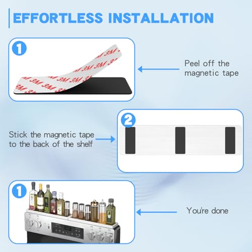 Magnetic Stove Top Shelf for 30" Stoves (White)