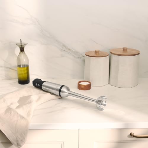 Electrics Stainless Steel Immersion Blender 2 Piece Turbo Function 600 Watts Detachable (9-1/4-inch)