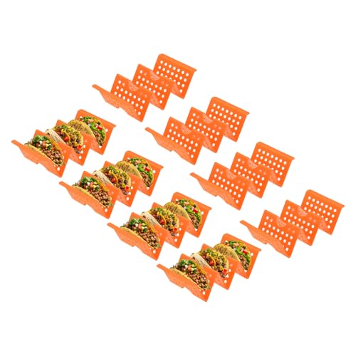 8 Pcs Taco Holder Stand (Orange)