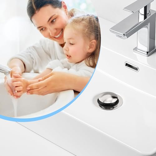 Universal 3 in 1 Bathroom Sink Drain Strainer (Sliver)