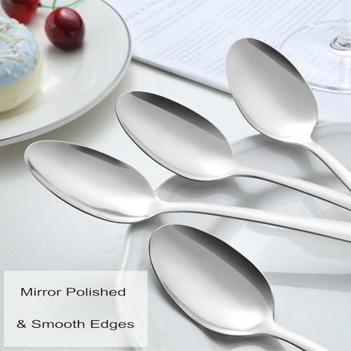 Dinner Spoons (24P 7.4'' Silver Dinner Spoons)