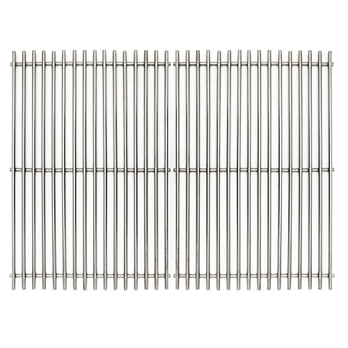 17.5" Stainless Steel 7639 Gas Grill Grates for Weber Spirit 300 Series (17.5"D x 23.8"W)