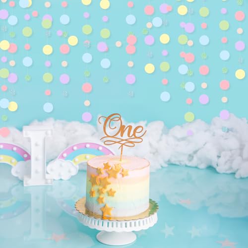 5 Pieces Circle Garland Banner Hanging (5 Count)