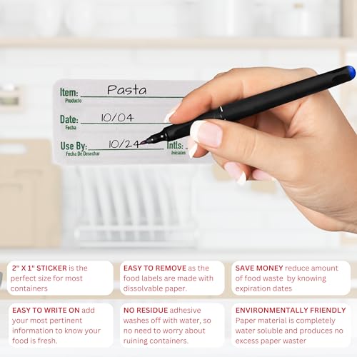 2x1 Dissolvable Food Labels